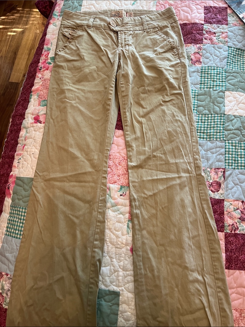 BKE Beige Wide-Leg Jeans